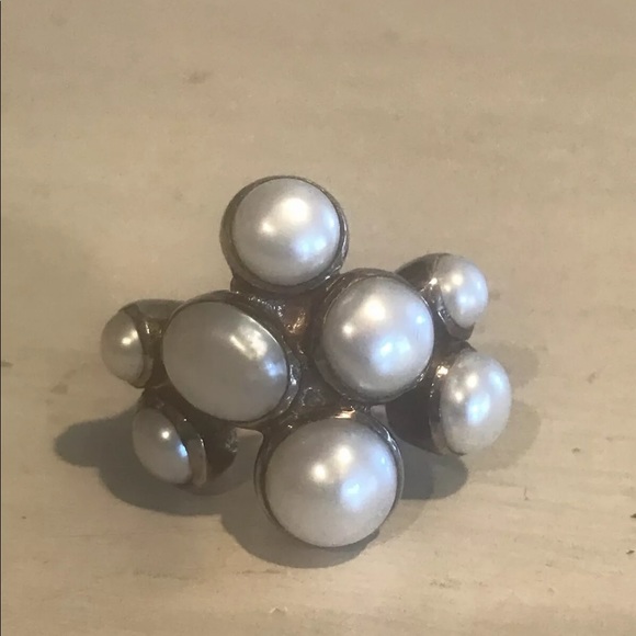 Jewelry - Vintage Artisan Sterling Silver Freshwater Pearl Ring